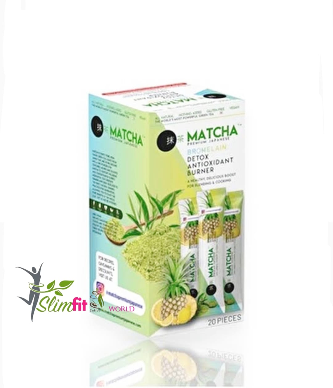 Ceai Matcha japonez detox antioxidant burner ananas
