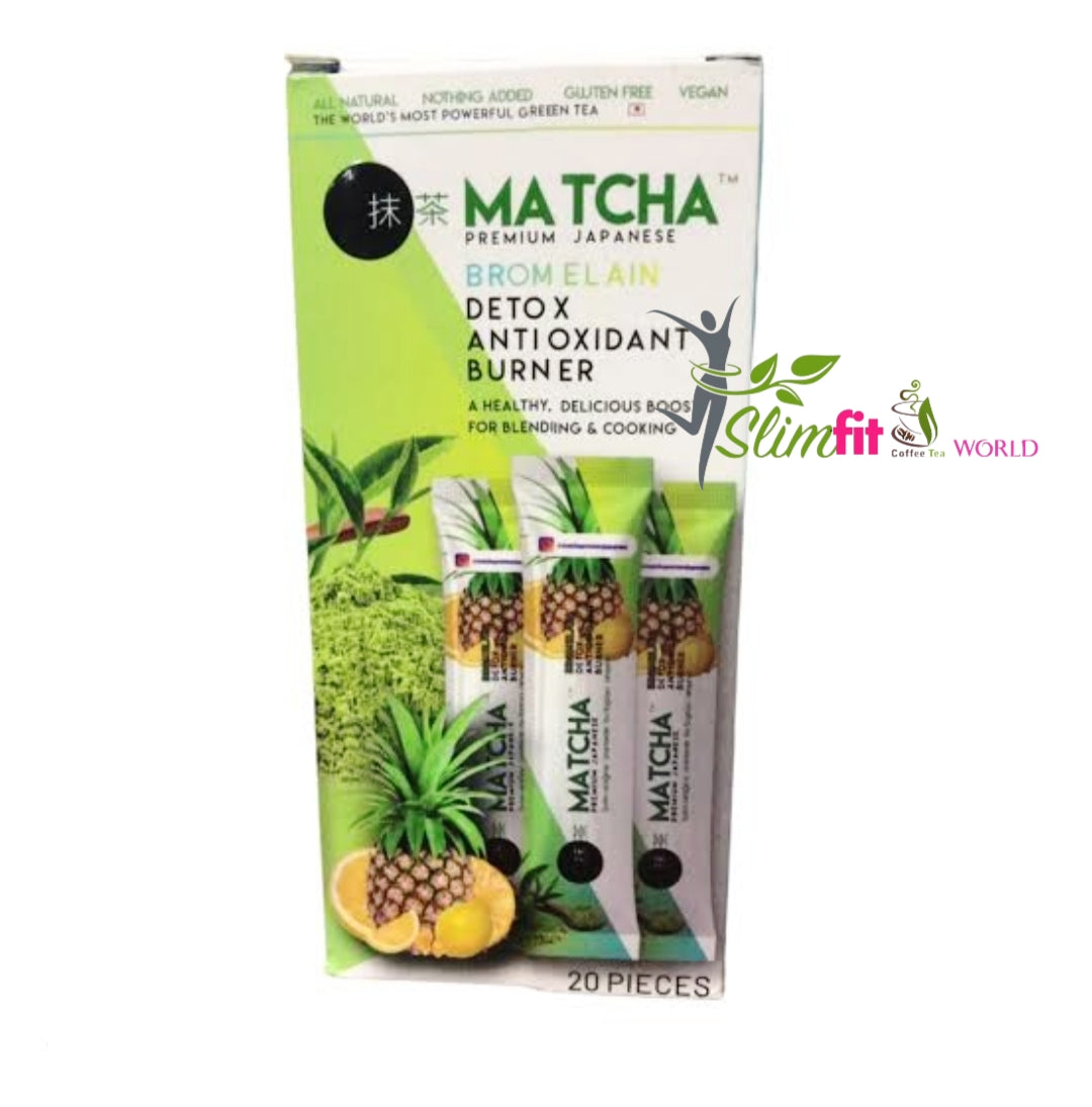 Ceai Matcha japonez detox antioxidant burner ananas