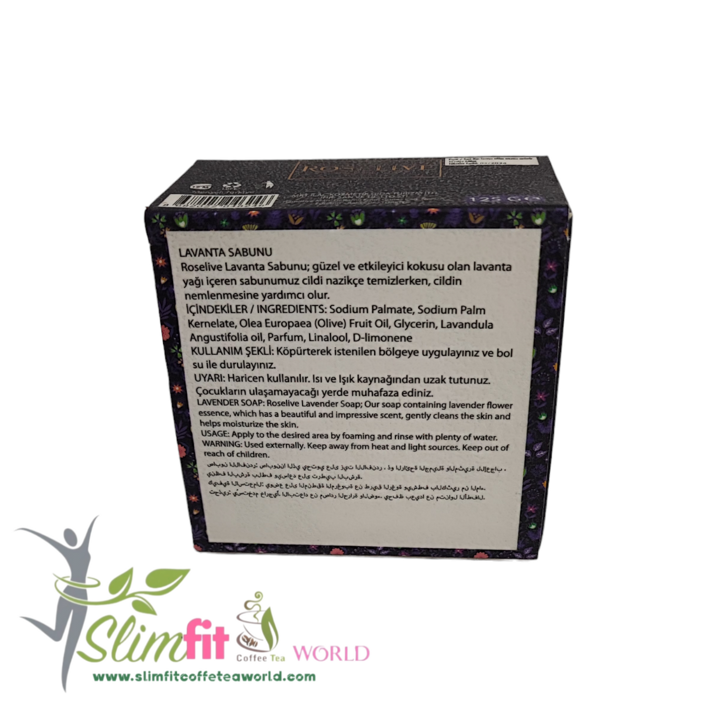 Sapun Natural ROSELIVE cu lavanda 125g