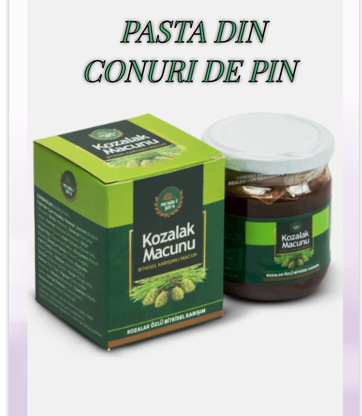 Pastă de conuri de pin – Sursă naturală de vitalitate și antioxidanți 240 gr