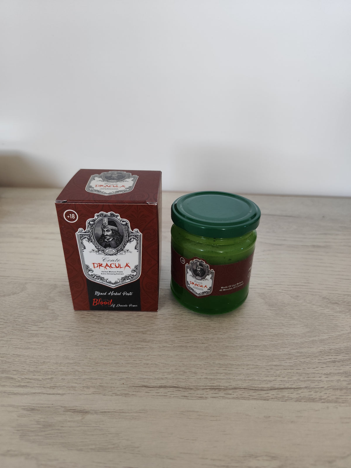 Conte Dracula herbal mixed paste magiun cu pistachio revitalizant și energie +18