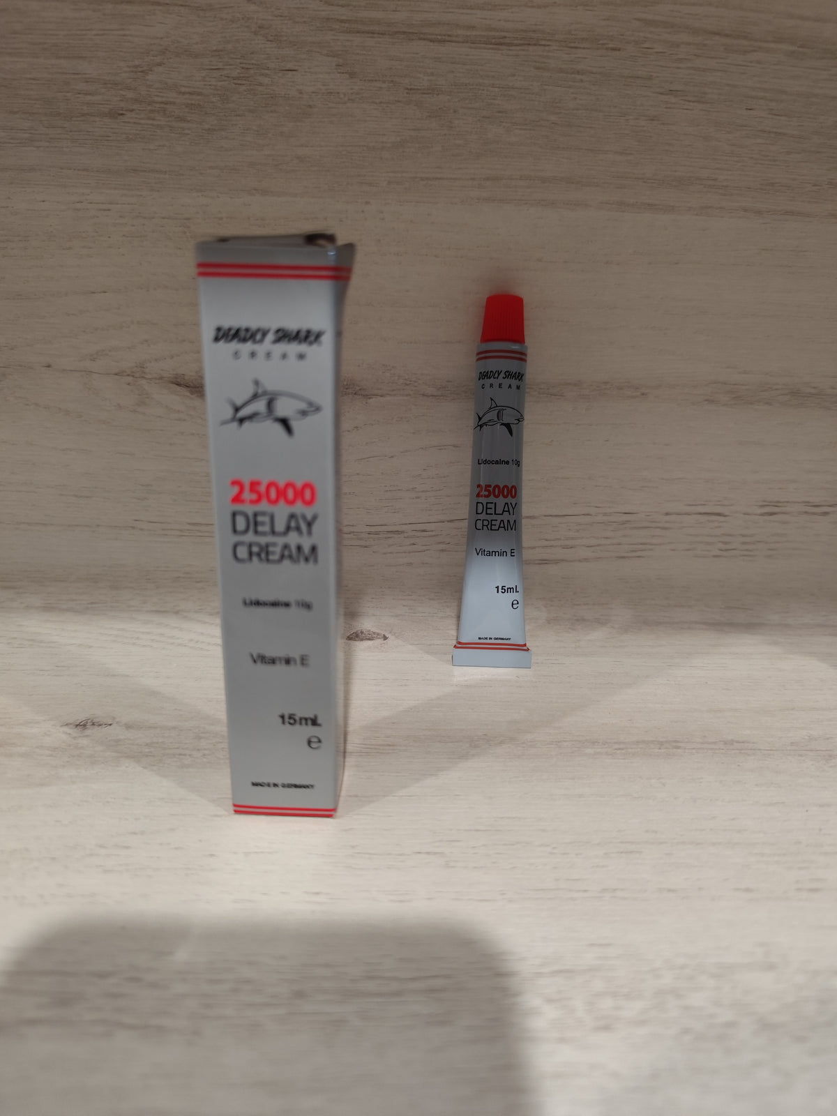 Cremă Deadly Shark 25000 pentru Control și Prelungirea Raportului – 15 ml