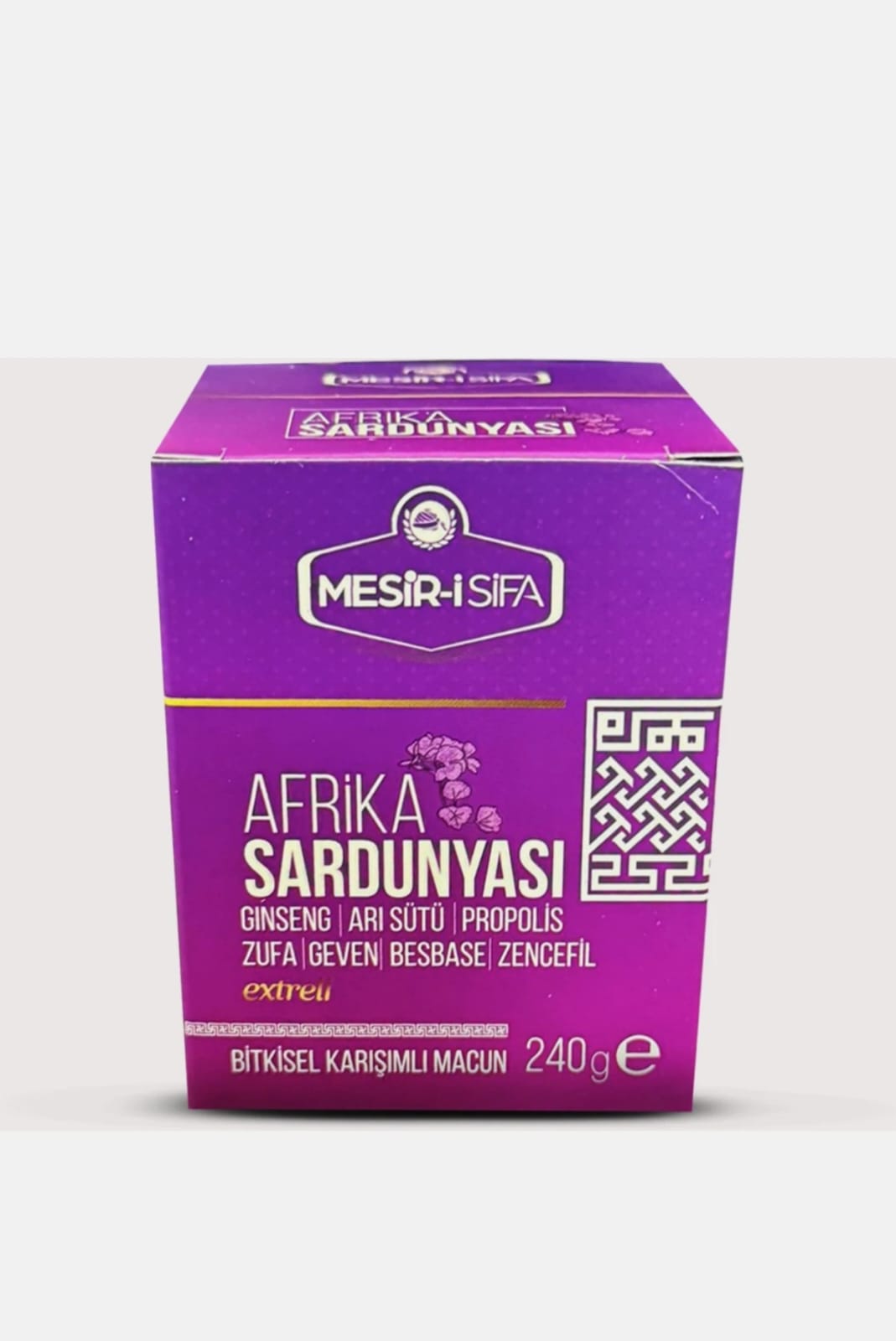 Pastă mixtă cu extract din mușcat african, ginseng, propolis, ghimbir și lăptișor de matcă – Energie, vitalitate și imunitate 240 gr mesiri i sifa