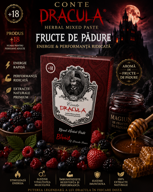 Pastă herbală Conte Dracula pentru energie și vitalitate masculină