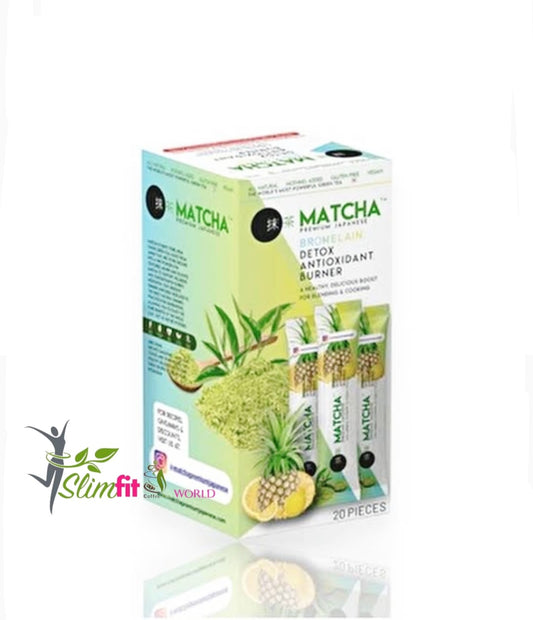 Ceai Matcha japonez detox  antioxidant burner  ananas