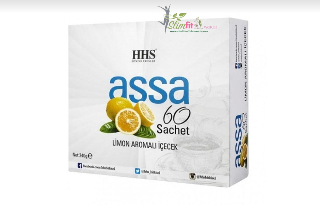 Assa ceai detox antioxidant pentru arderea grasimilor din corp 60 plicuri cu aroma de lamaie