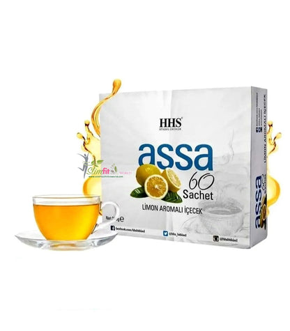 Assa ceai detox antioxidant pentru arderea grasimilor din corp 60 plicuri cu aroma de lamaie