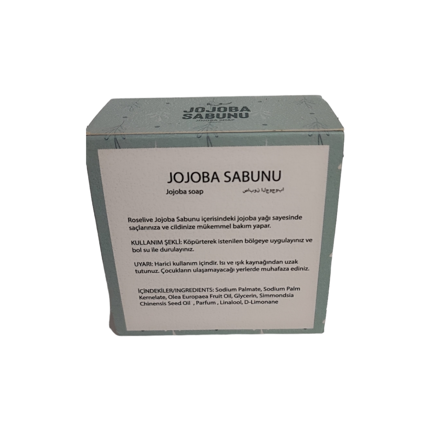 Săpun natural de jojoba Roselive
Sapunul de jojoba, obtinut din semintele plantei de jojoba, care este bogat in vitamina E, confera catifelare pielii. Acest săpun are un spectru larg de efecte reparatoare, de la căderea părului până la îndepărtarea acneei