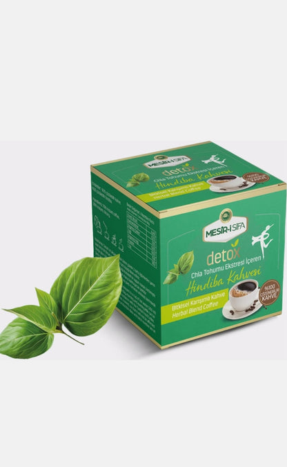 Cafea solubila de la mesiri-i-sifa, cu extract din seminte de chia și cicoare ajuta la arderea grasimilor din corp detox si antioxidant 75 gr