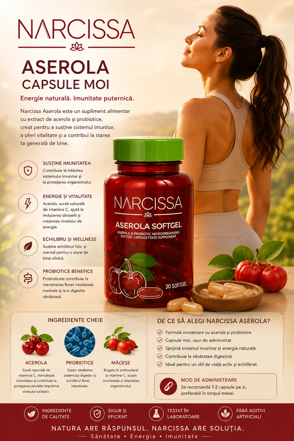 Capsule de slăbit moi Narcisa aserola