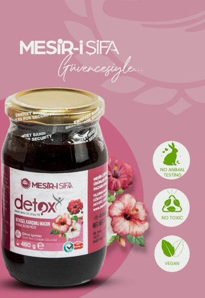Detox Pastă mixtă din plante naturale – Detoxifiere și susținere a arderii grăsimilor 460 gr
