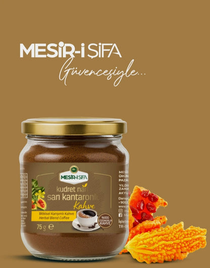 Cafea solubilă  cu extract de sunătoare și pepene amar – Echilibru emoțional și sprijin pentru metabolism  75 gr