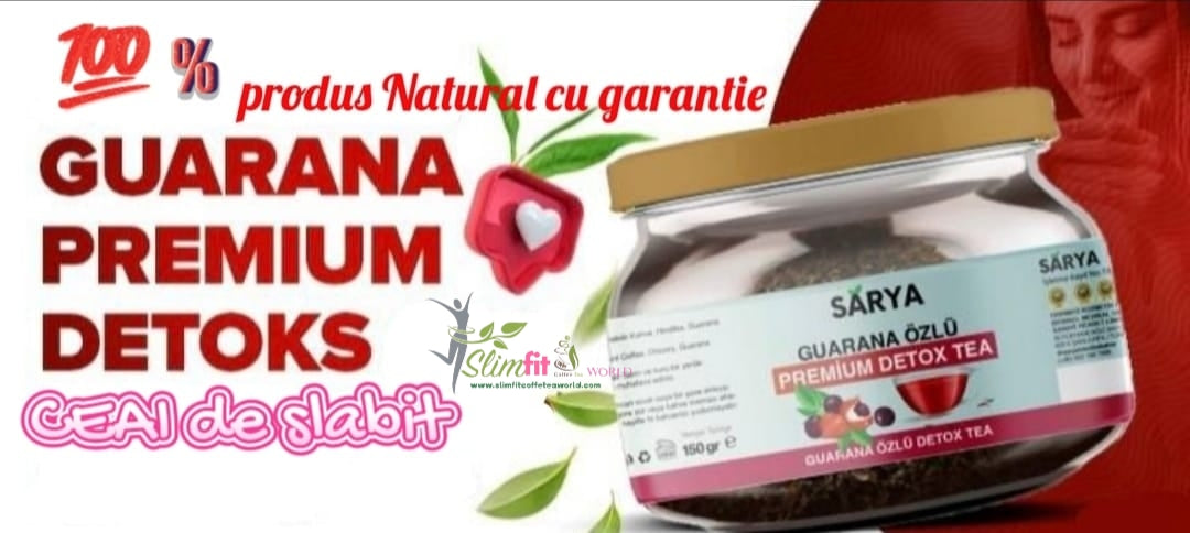 Ceai de slabit si detox SARYA cu extract din guarana 3/5 kg pe luna garantat