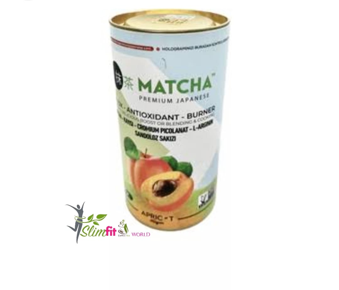 Matcha ceai verde cu caise  antioxidant detox