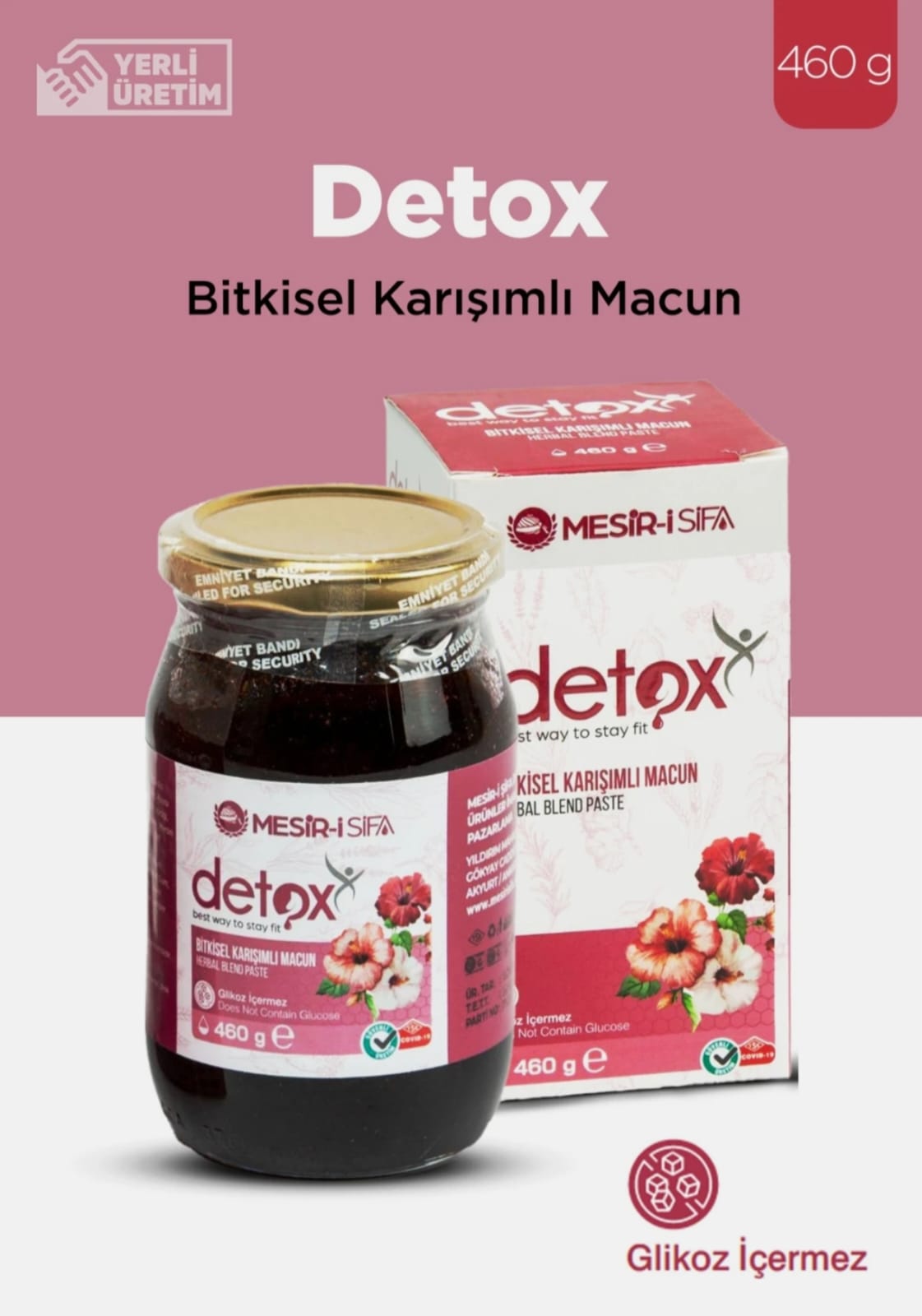 Detox Pastă mixtă din plante naturale – Detoxifiere și susținere a arderii grăsimilor 460 gr