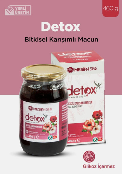 Detox Pastă mixtă din plante naturale – Detoxifiere și susținere a arderii grăsimilor 460 gr