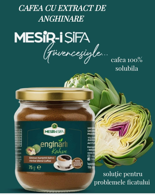 Cafea cu extract de anghinare cafea solubila solutie pentru problemele ficatului  75 g