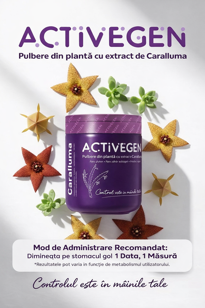 ACTIVEGEN pulbere din Plante cu extract de caralluma detox 150gr