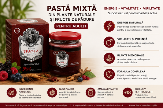Conte Dracula herbal mixed paste cu ciocolata pentru energie și virilitate bărbați +18