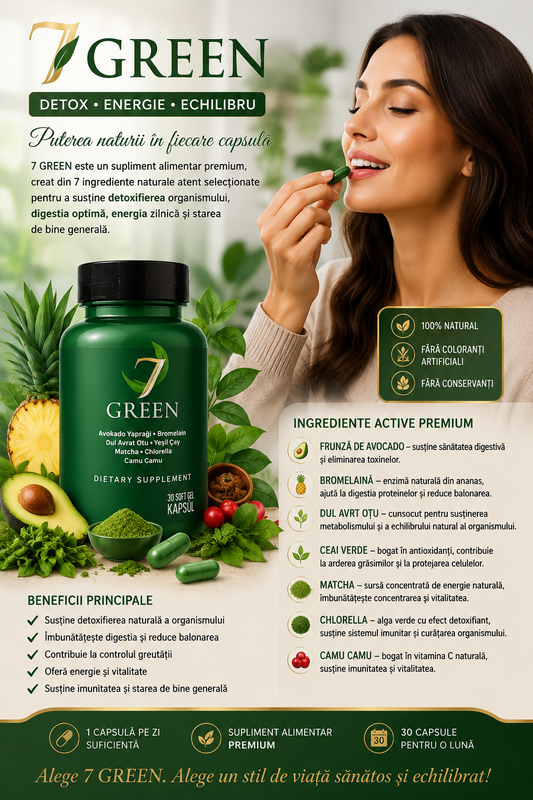 7 green capsule moi de slăbit și detox natural