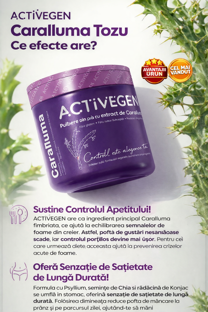 ACTIVEGEN pulbere din Plante cu extract de caralluma detox 150gr